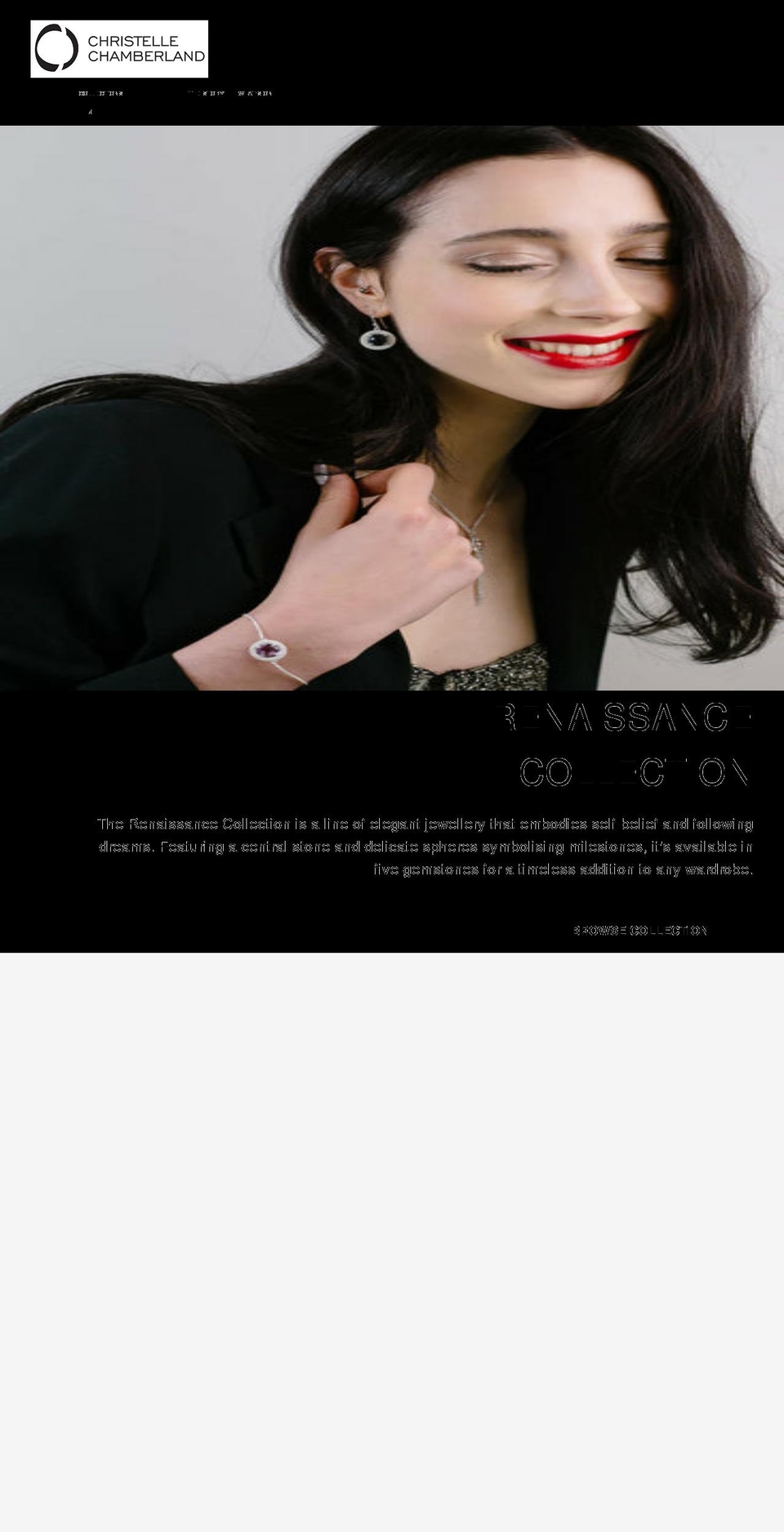 christellechamberland.com shopify website screenshot