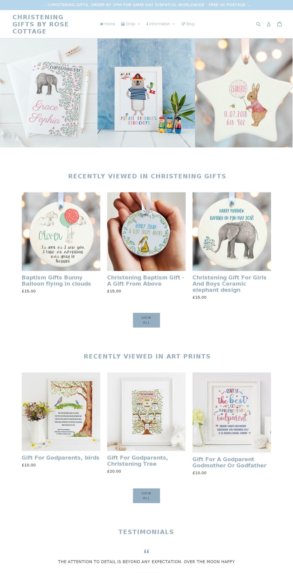 christeninggifts-baptismgifts.co.uk shopify website screenshot