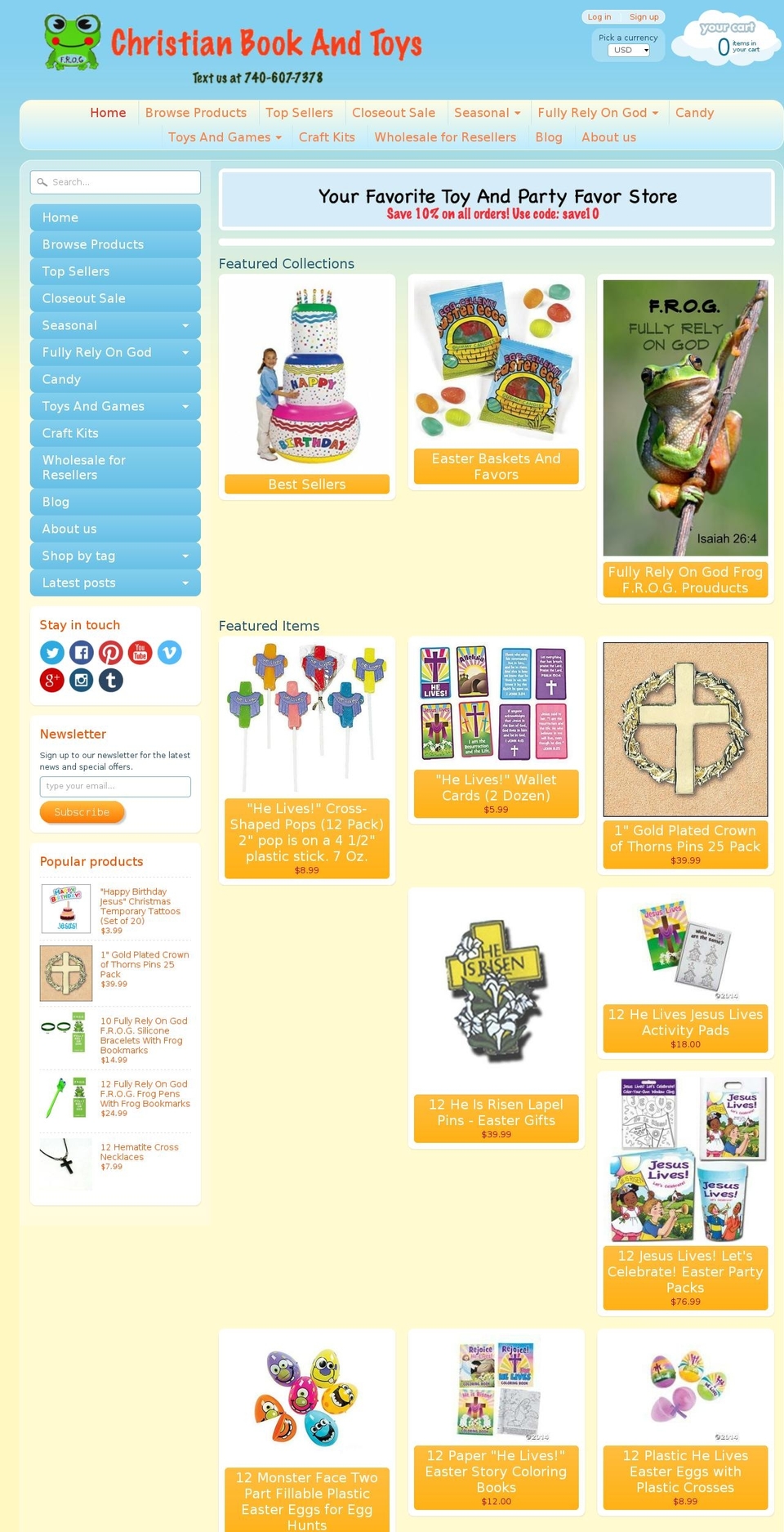 christianbookandtoys.com shopify website screenshot