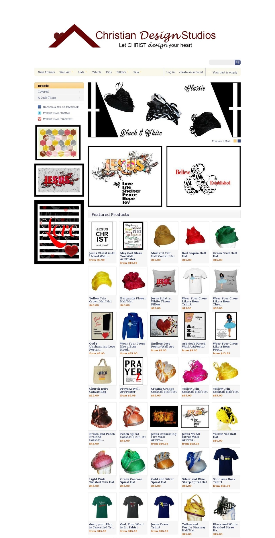 christiandesignstudios.com — Shopify storefront screenshot