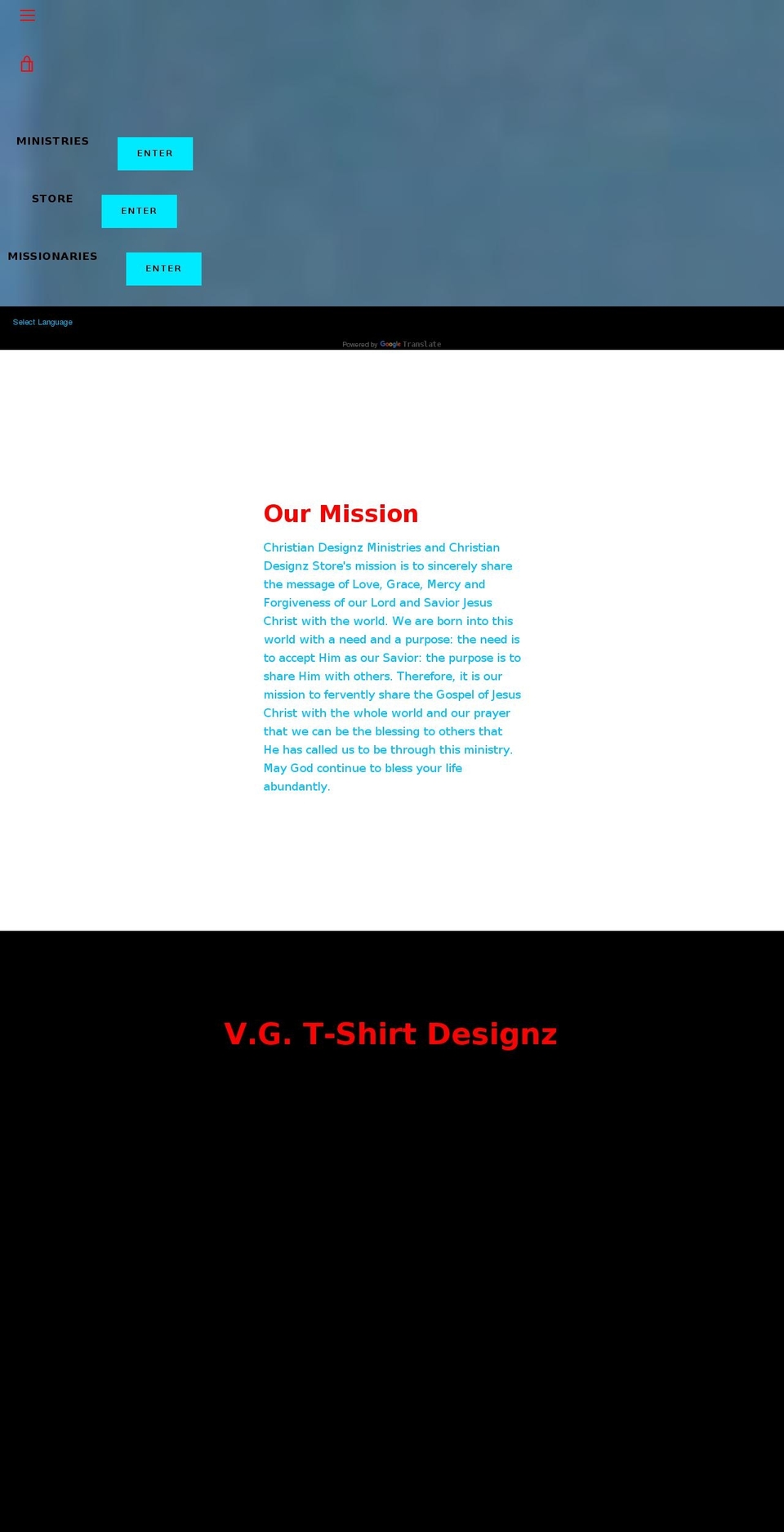 christiandesignz.com shopify website screenshot