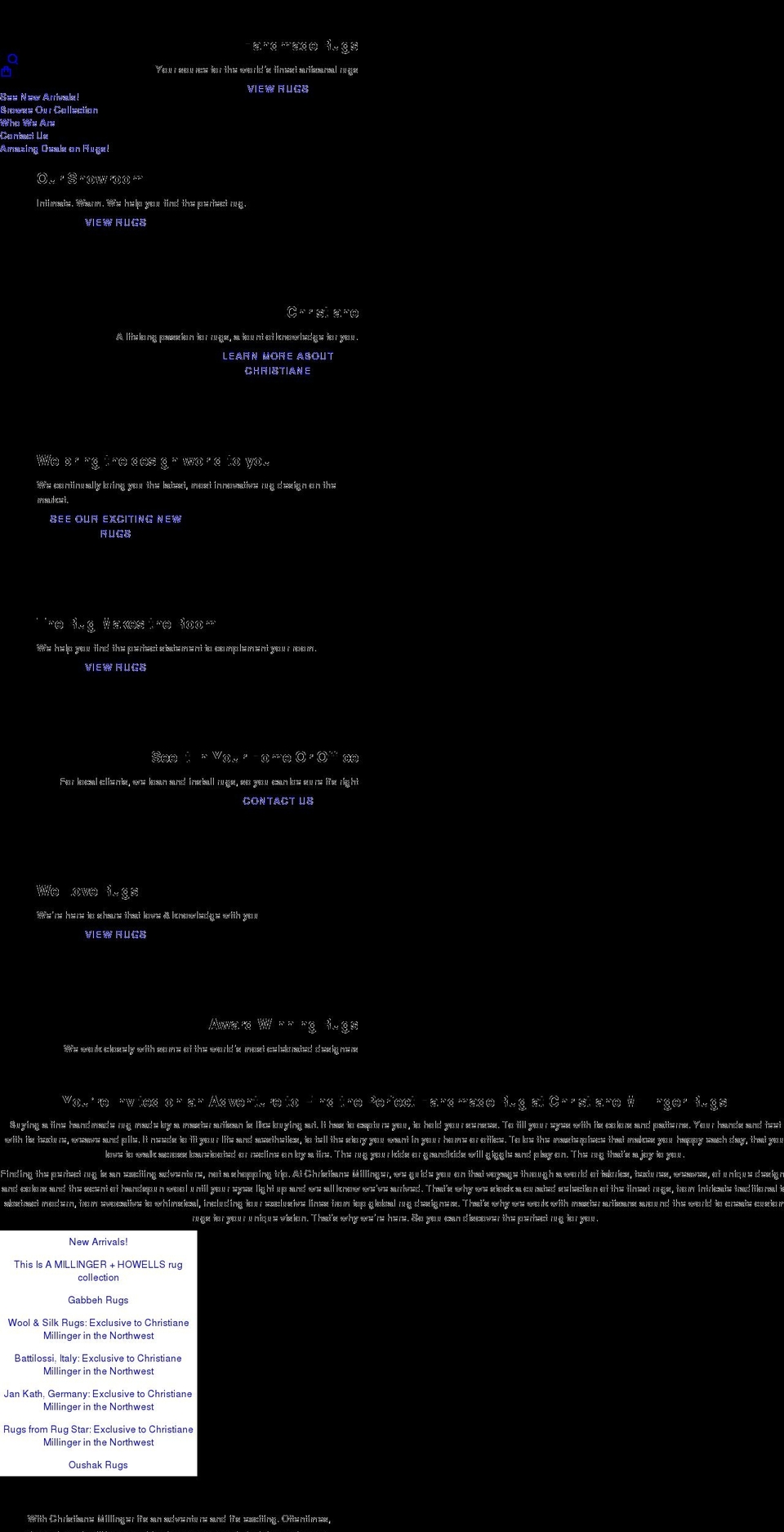 christianemillinger.com shopify website screenshot