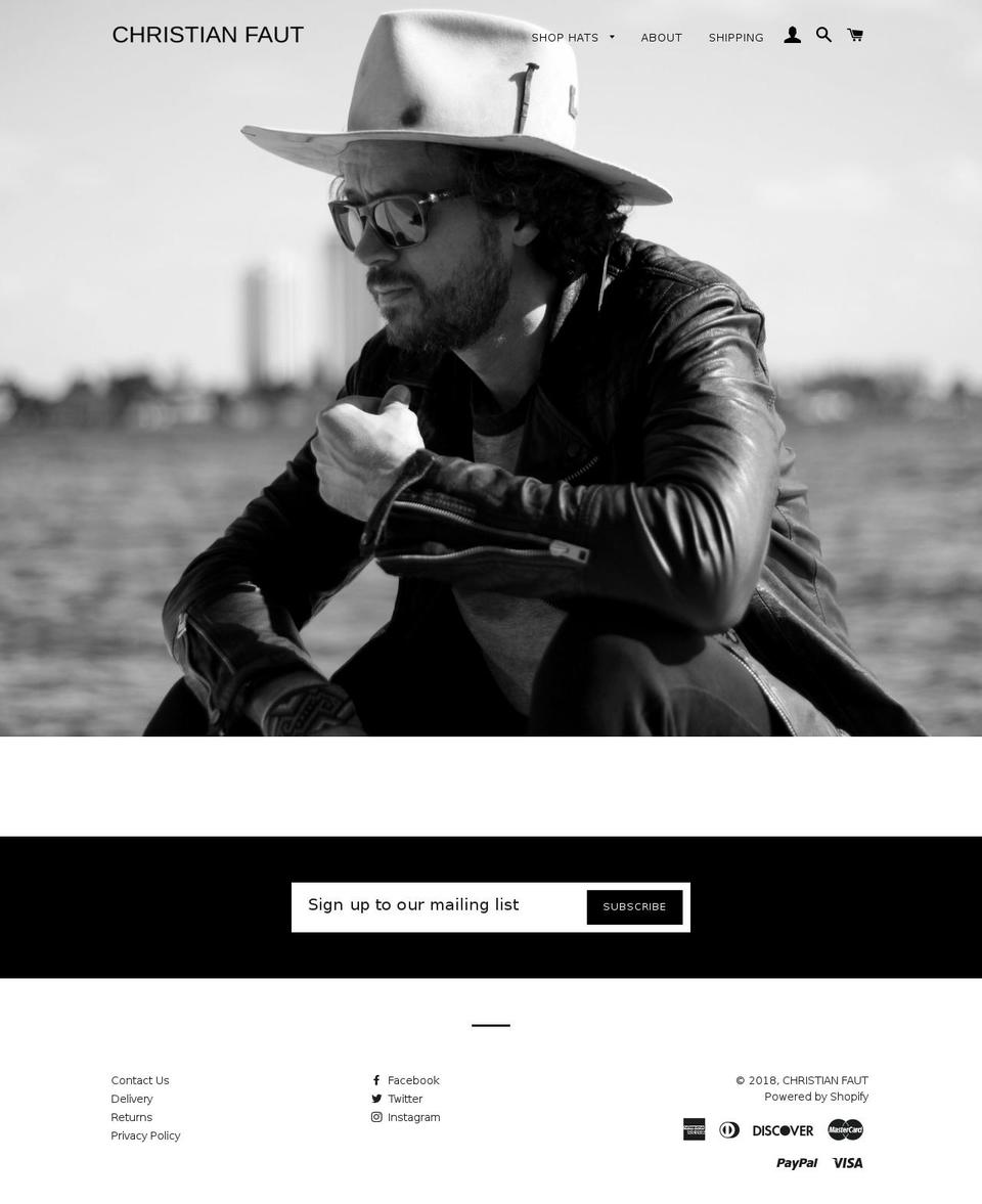 christianfaut.com — Shopify storefront screenshot
