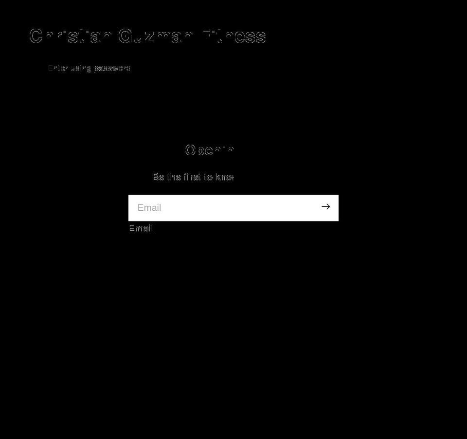 christianguzmantraining.com shopify website screenshot