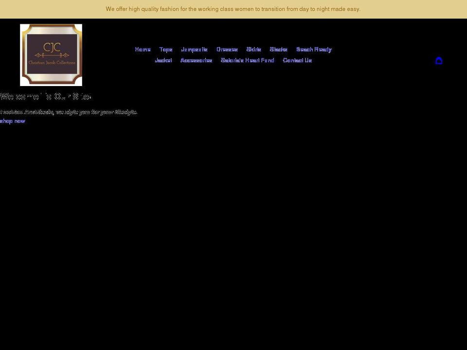christianjacob.net shopify website screenshot