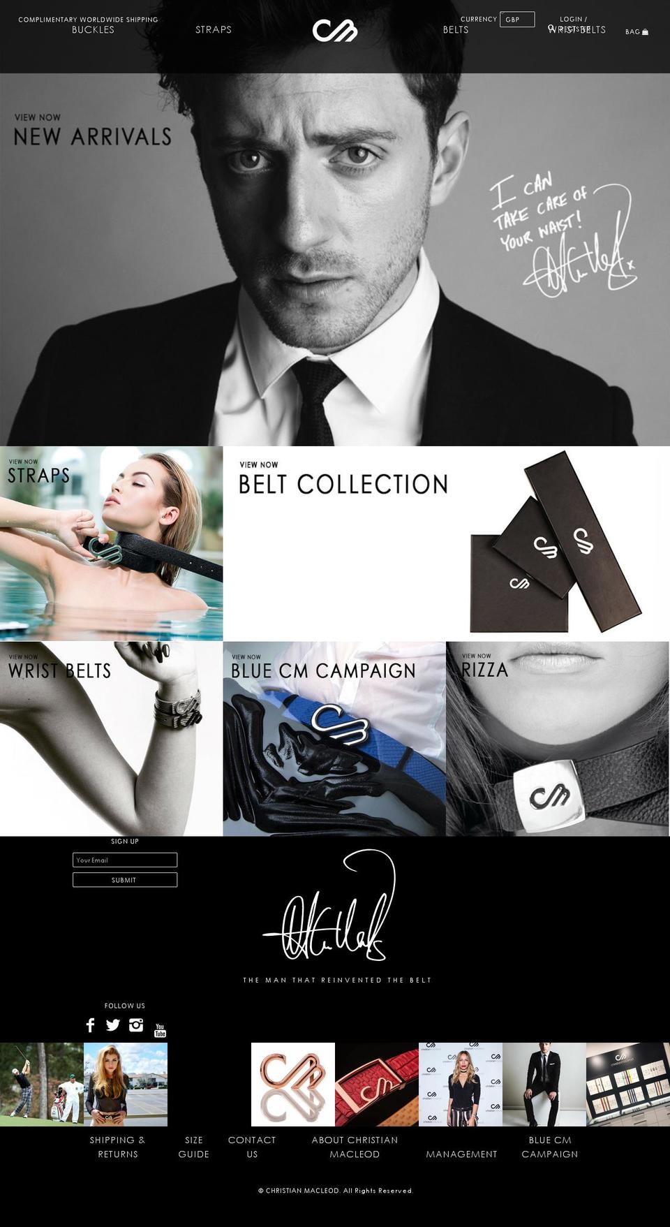 christianmacleod.com shopify website screenshot