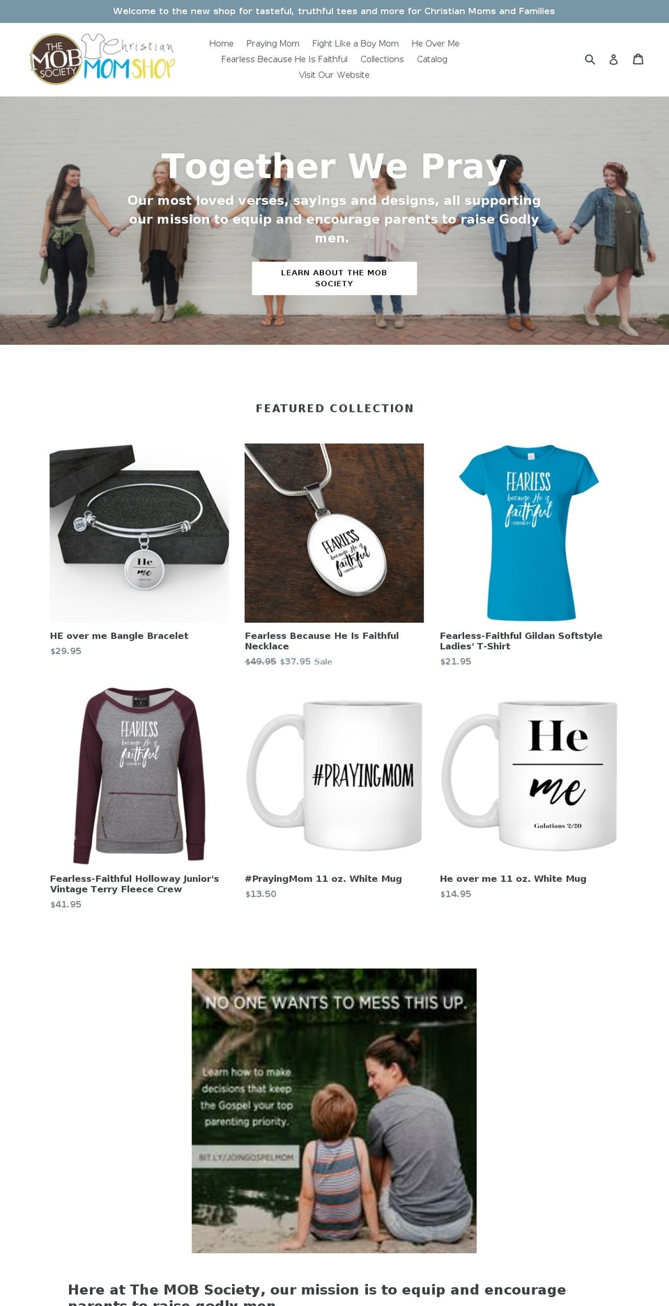 christianmomshop.com — Shopify storefront screenshot