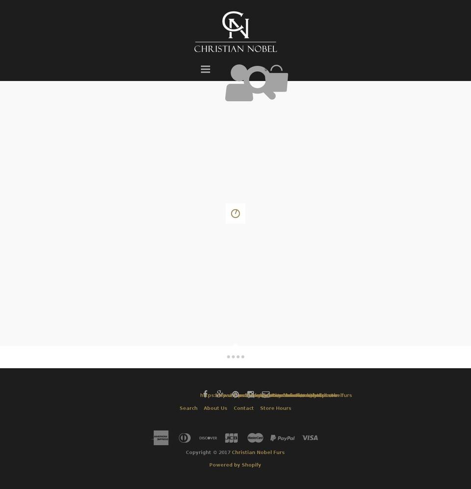 christiannobel.com shopify website screenshot