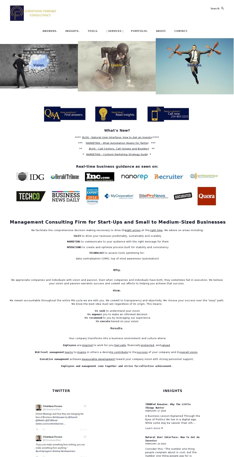 christianoferraro.com shopify website screenshot