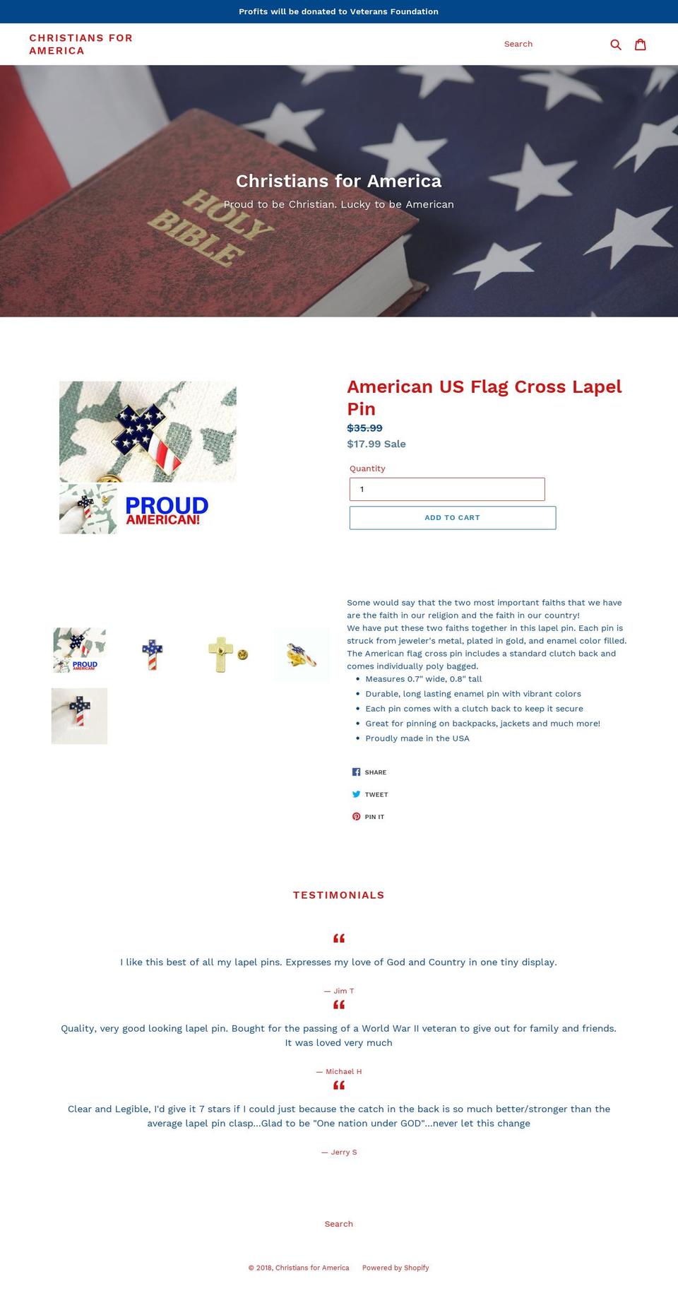 christianproud.com — Shopify storefront screenshot