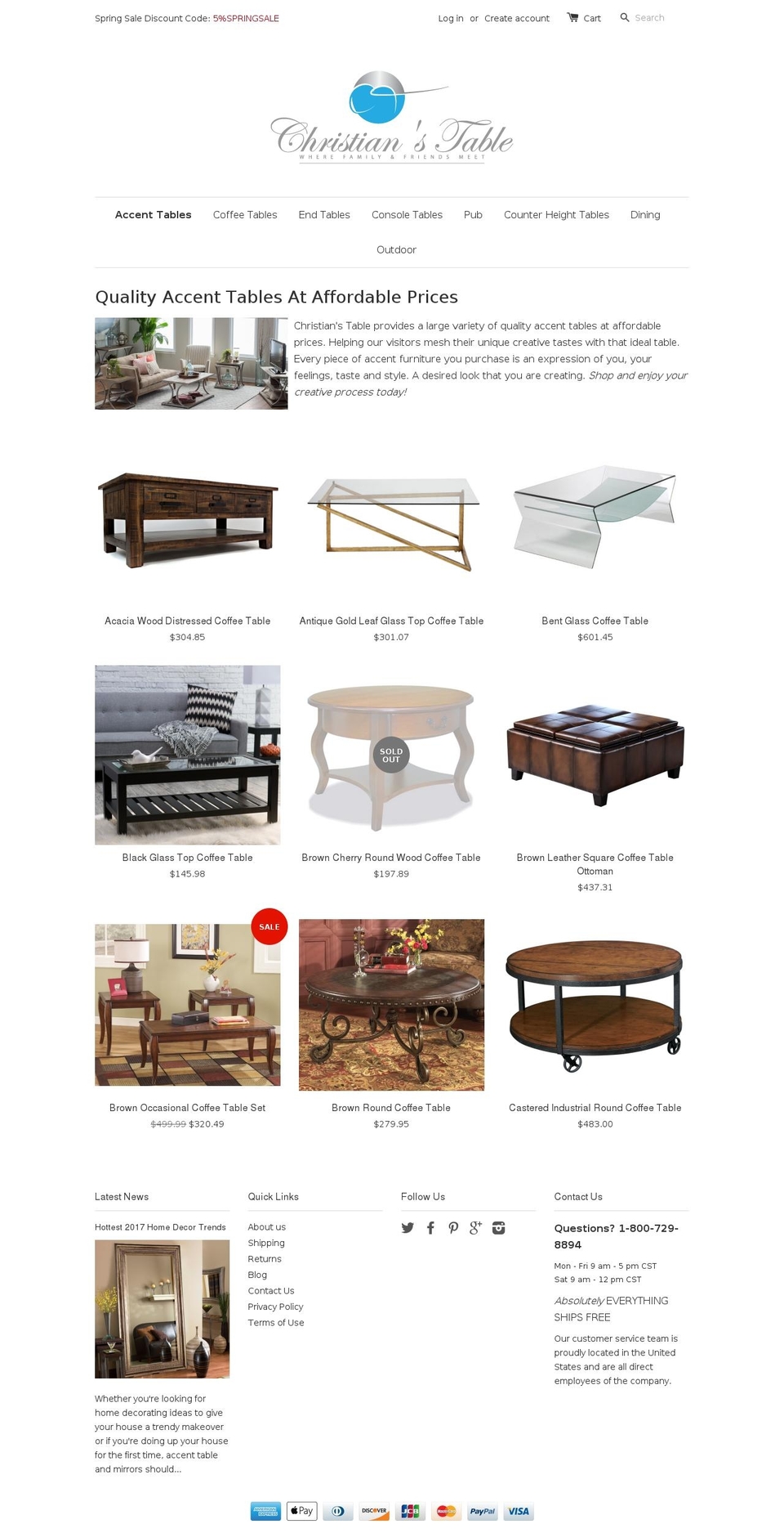 christianstable.com shopify website screenshot