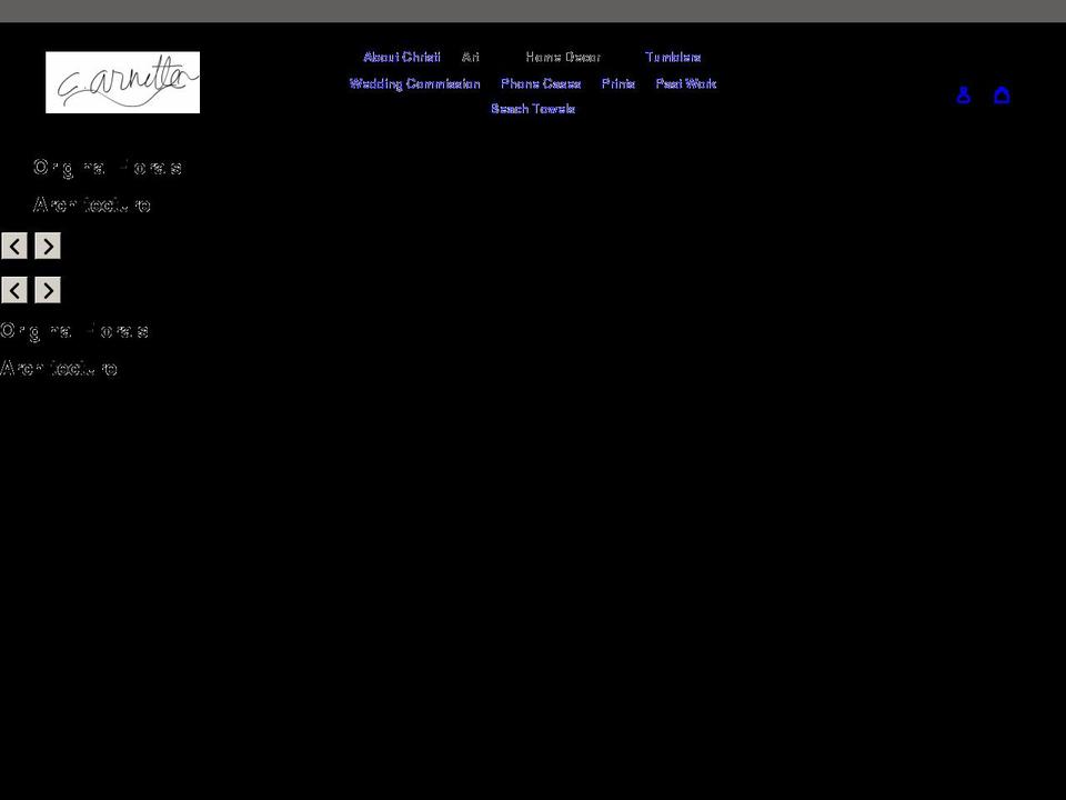 christiarnette.com shopify website screenshot