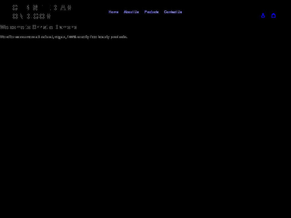 christiediamond.com shopify website screenshot