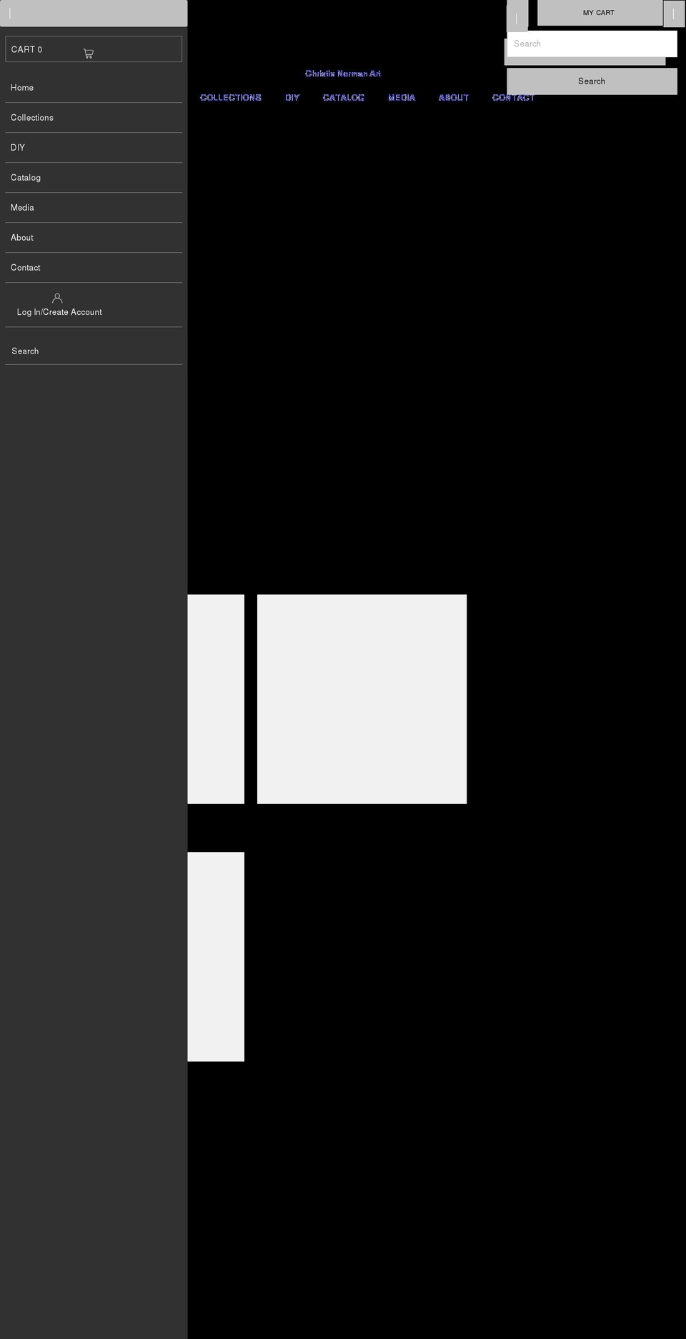 christienorman.com shopify website screenshot
