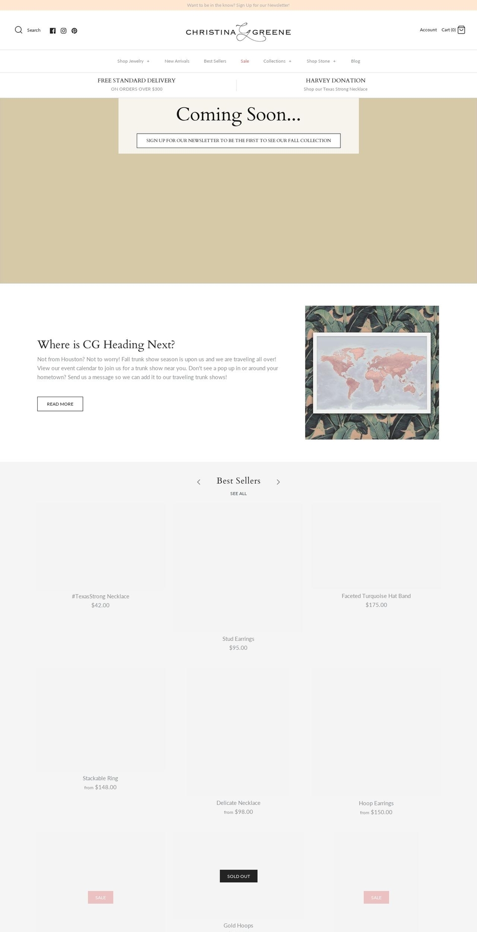 christinagreene.myshopify.com shopify website screenshot