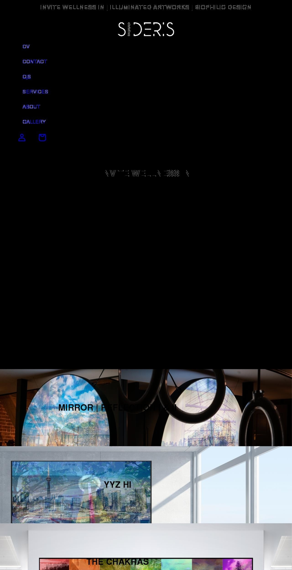 christinasideris.com shopify website screenshot