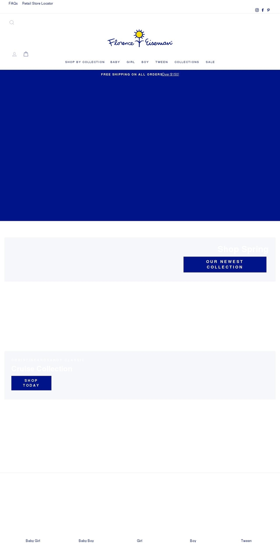 christineandsandy.com shopify website screenshot
