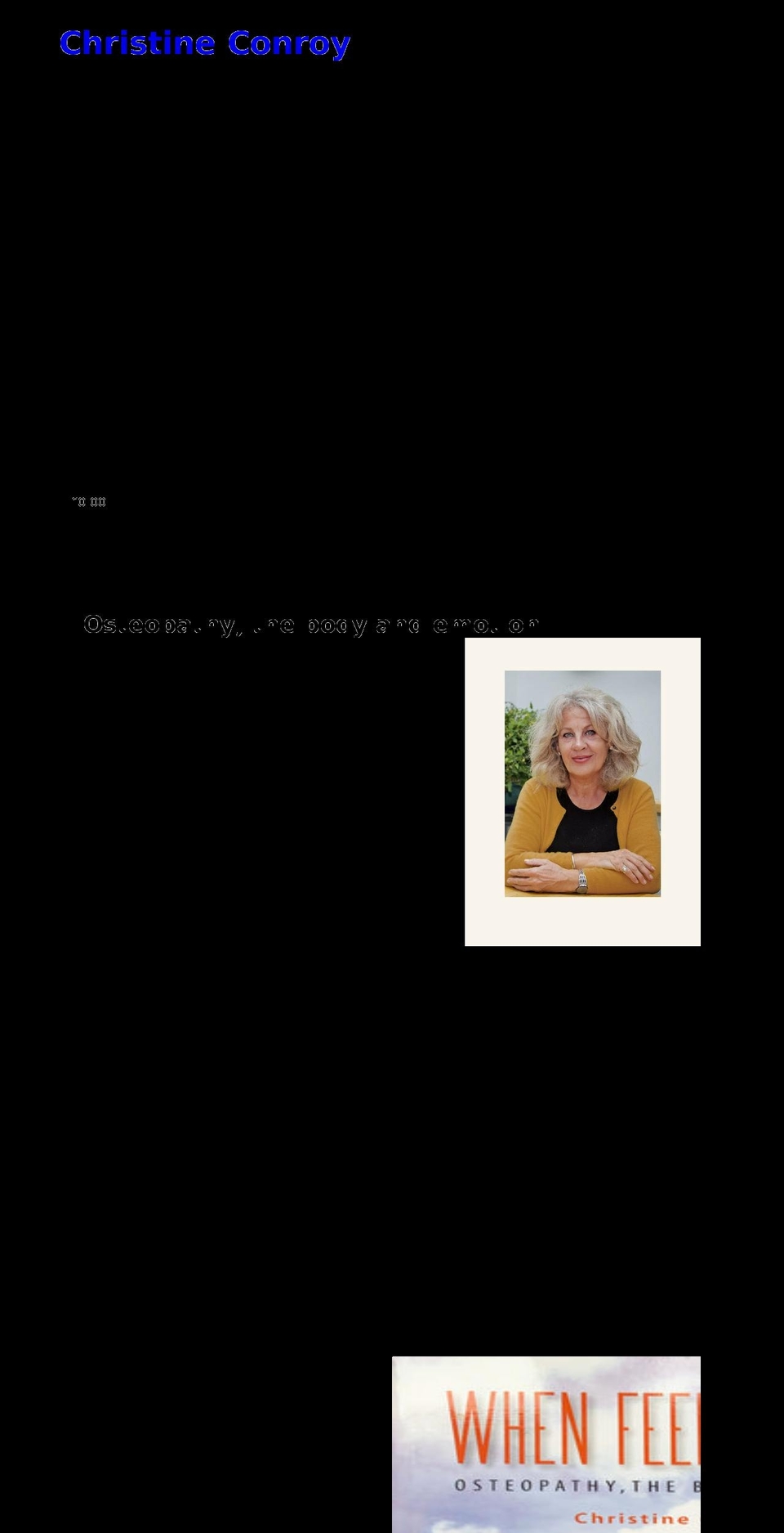 christineconroy.org shopify website screenshot