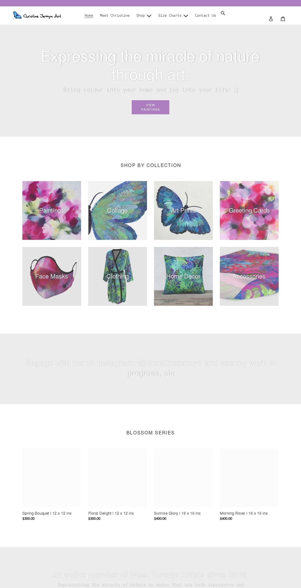 christinejermyn.com shopify website screenshot