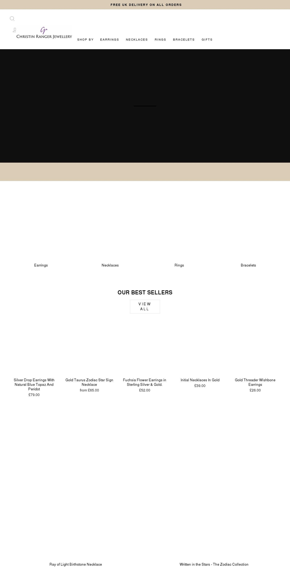 christinranger.com shopify website screenshot