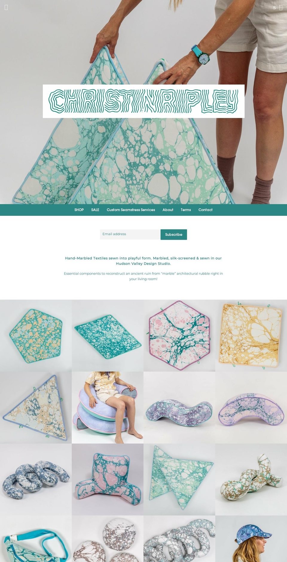 christinripley.com — Shopify storefront screenshot