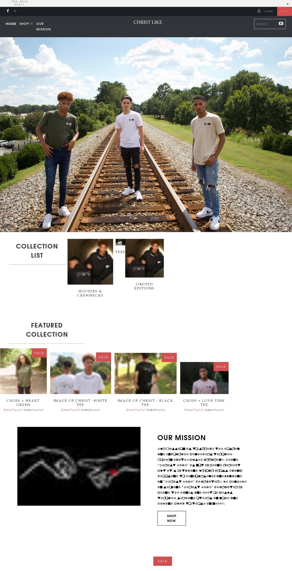 christlike.company shopify website screenshot