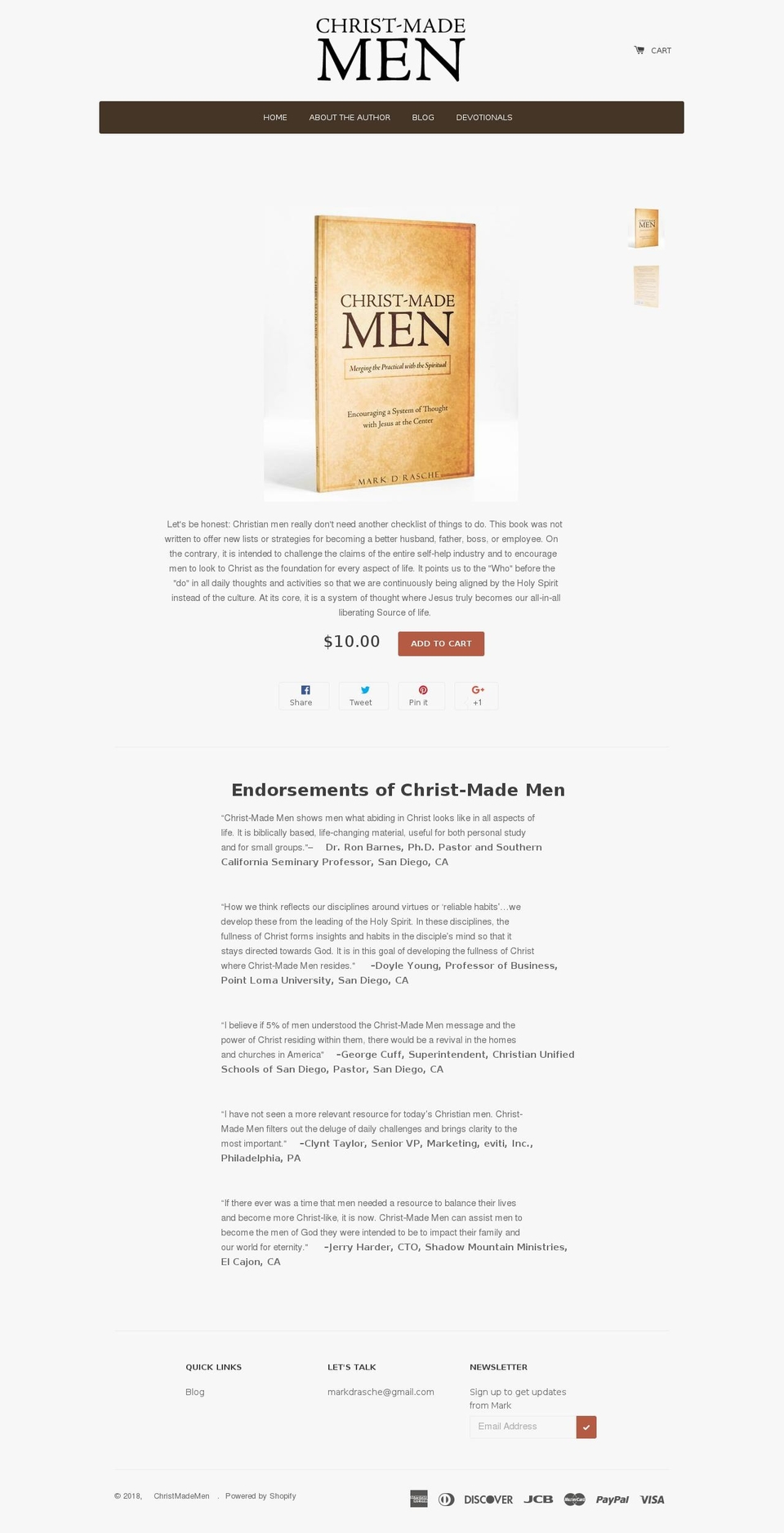 christmademen.com shopify website screenshot