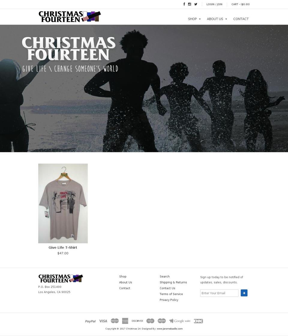 natural Shopify theme site example christmas14.com