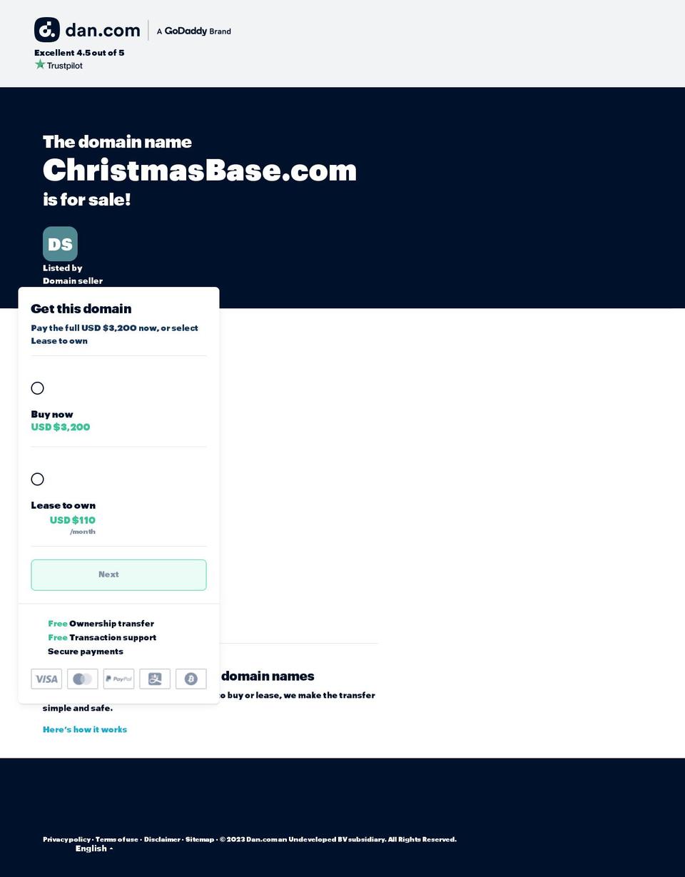 christmasbase.com — Shopify storefront screenshot