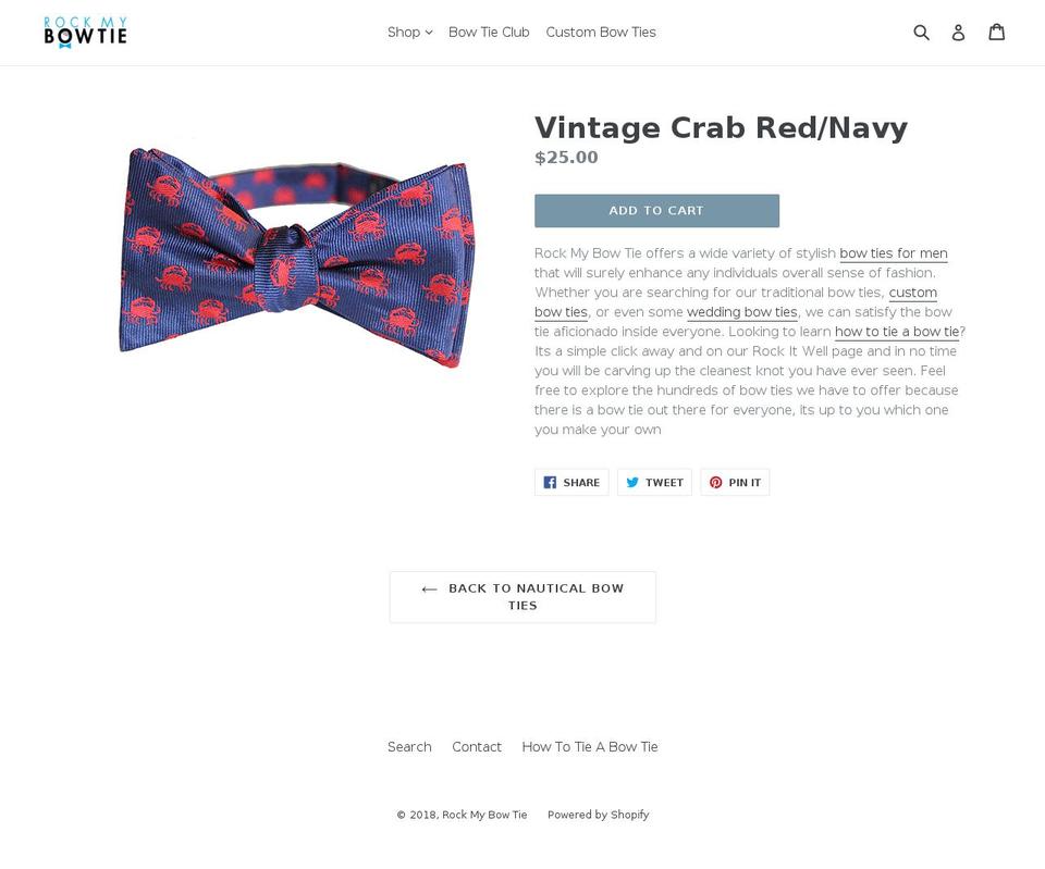 christmasbowties.com — Shopify storefront screenshot