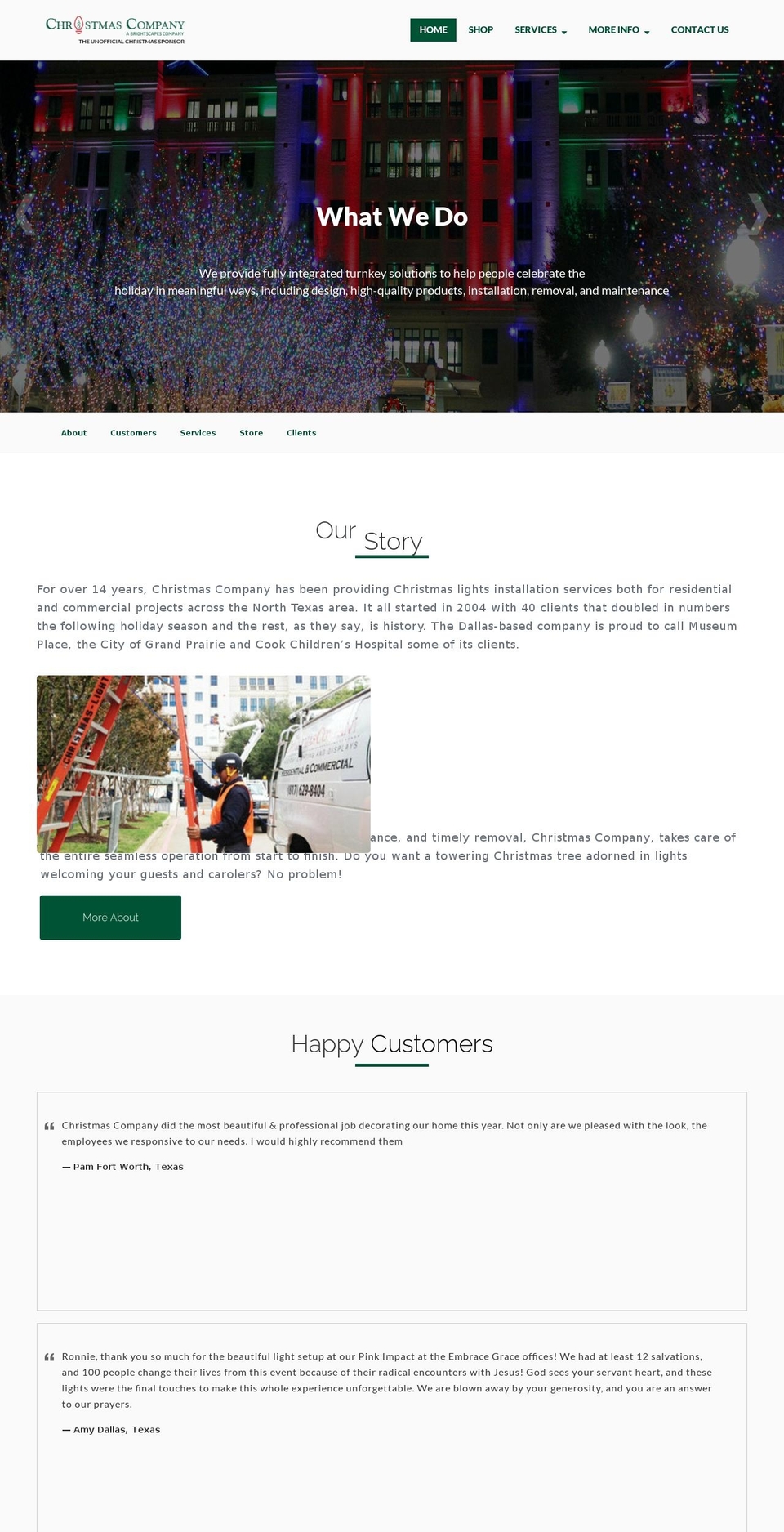 christmascompany.com shopify website screenshot