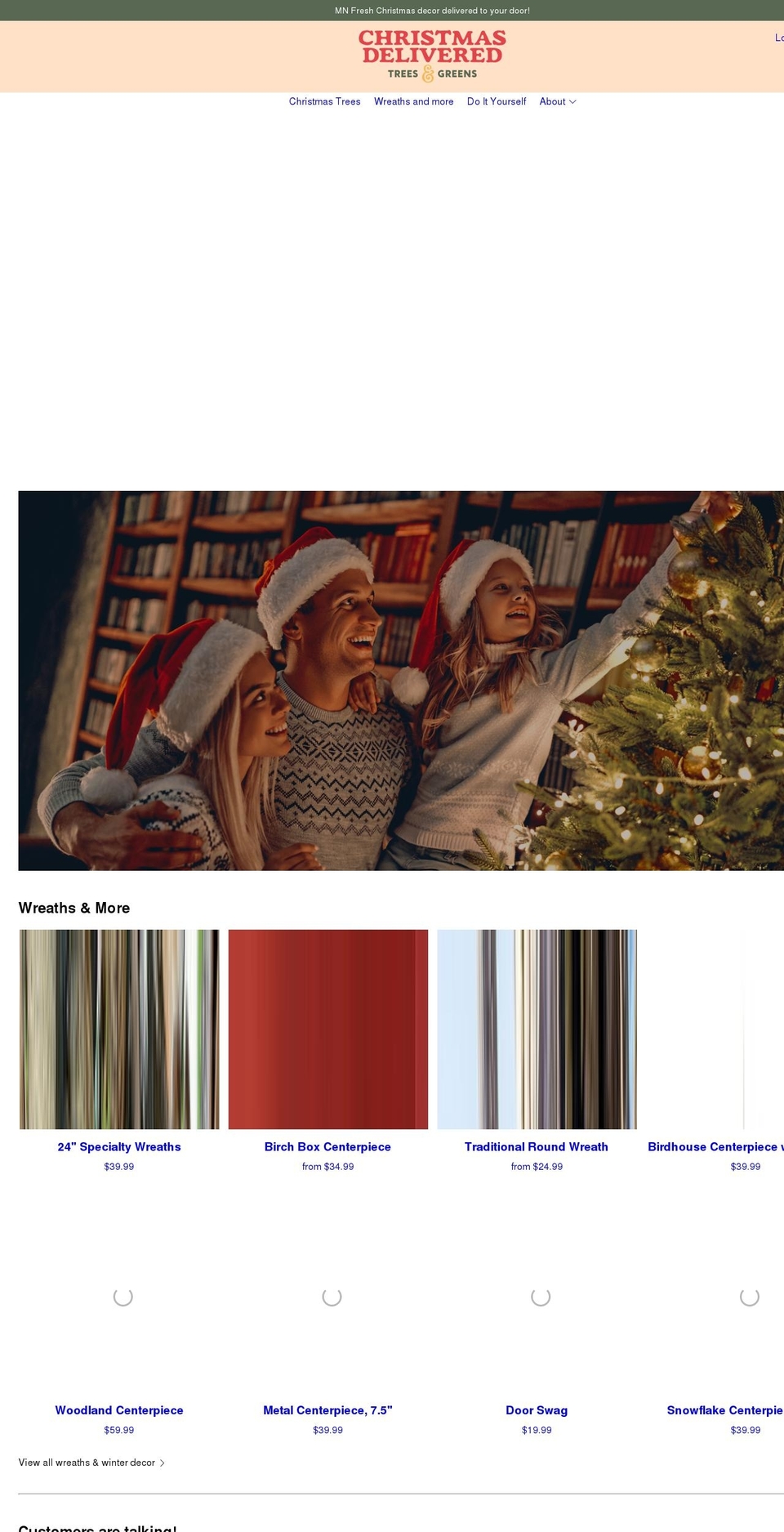 christmasdelivered.net shopify website screenshot