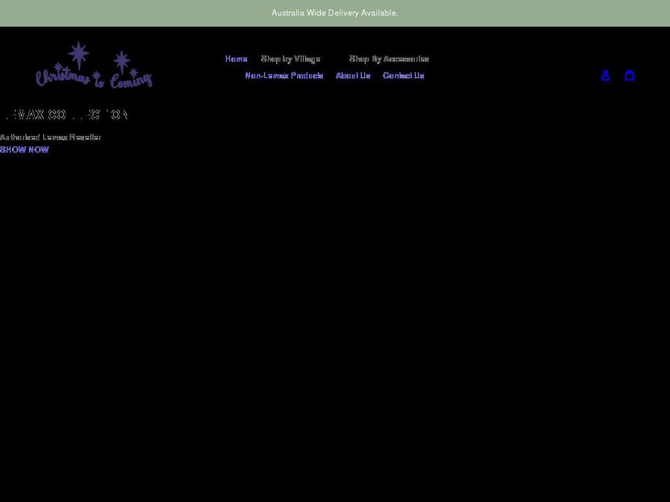 christmasiscoming.com.au shopify website screenshot