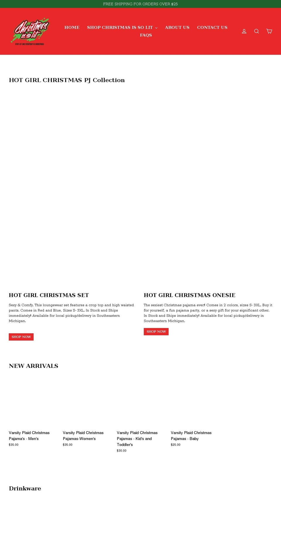 christmasissolit.com shopify website screenshot