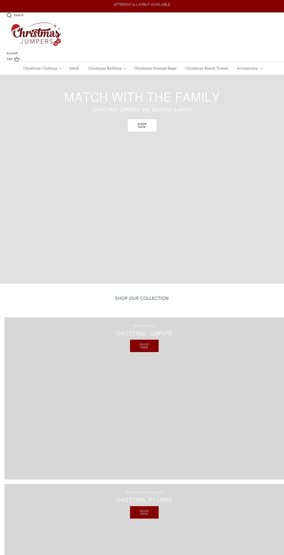 christmasjumpers.com.au shopify website screenshot