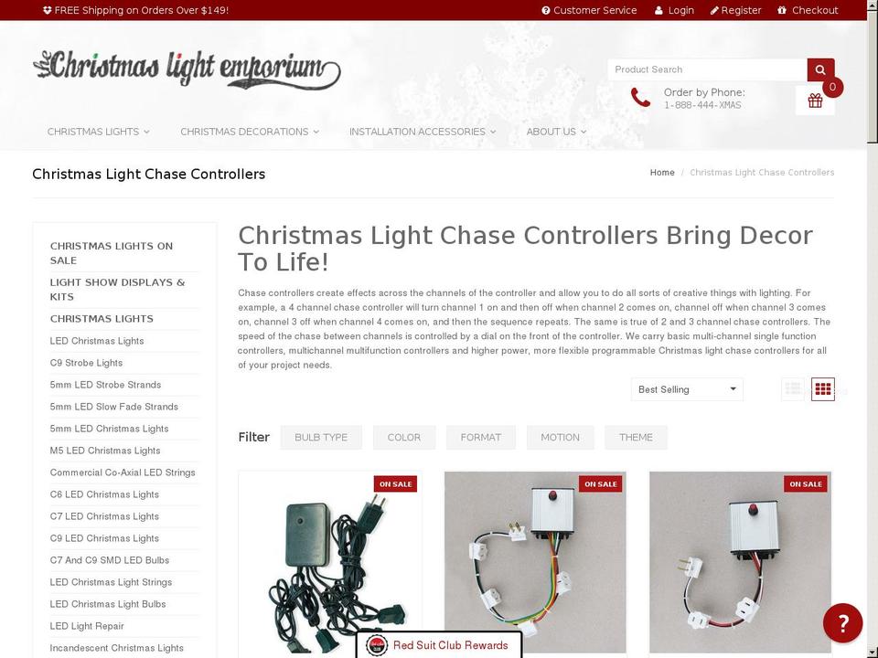 6-7-17-version Shopify theme site example christmaslightchasecontrollers.com