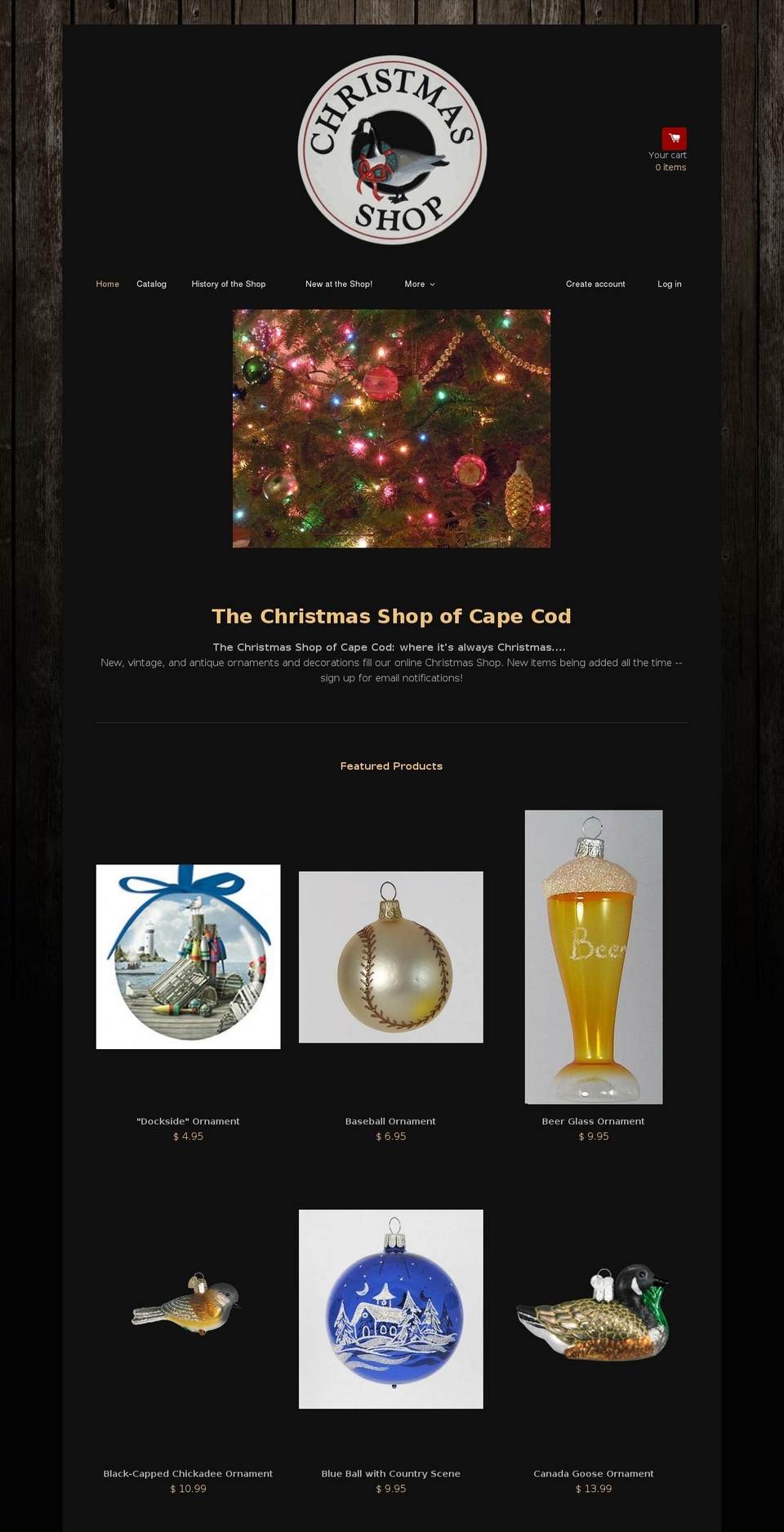 christmasshopcapecod.com shopify website screenshot