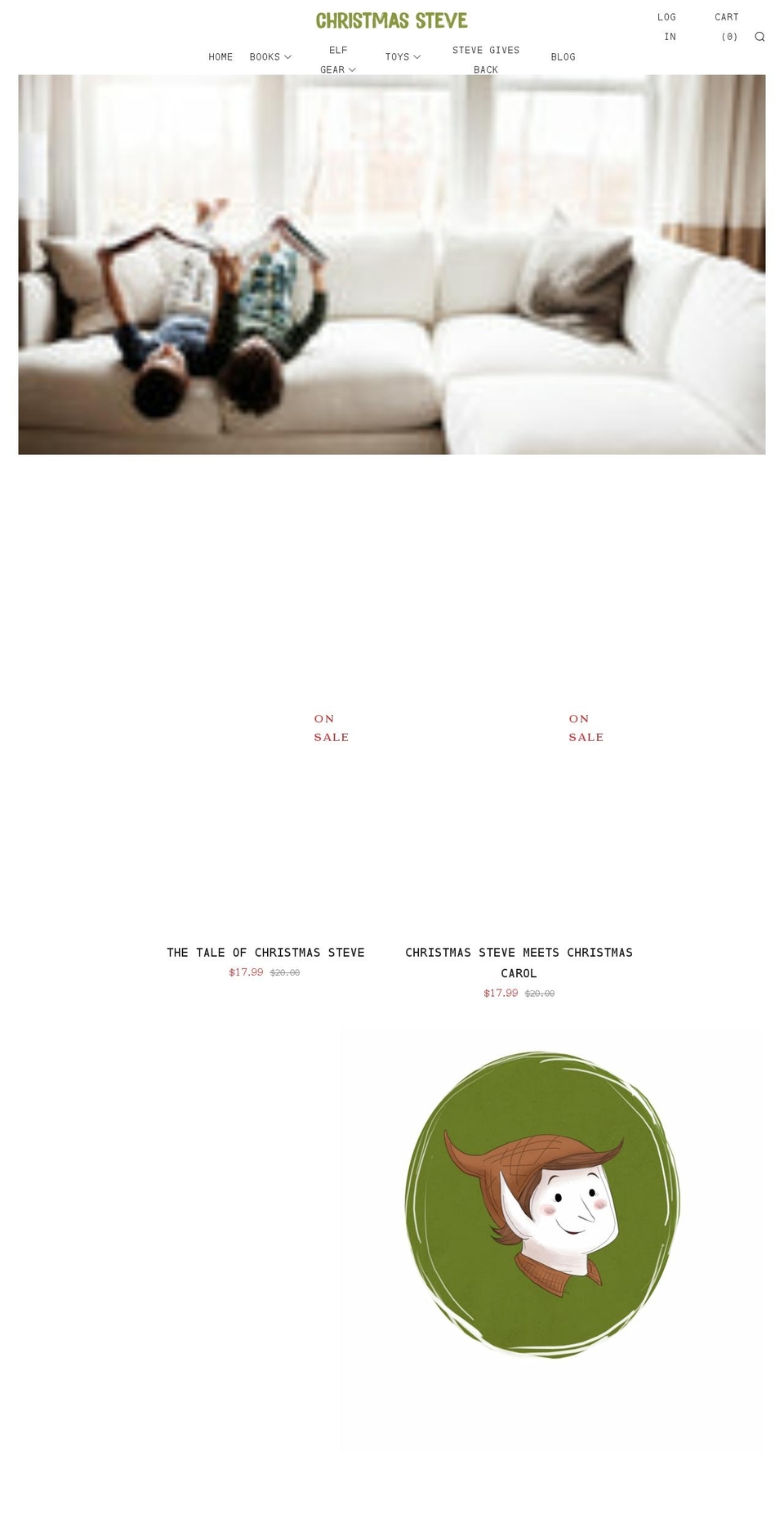 christmassteve.org shopify website screenshot