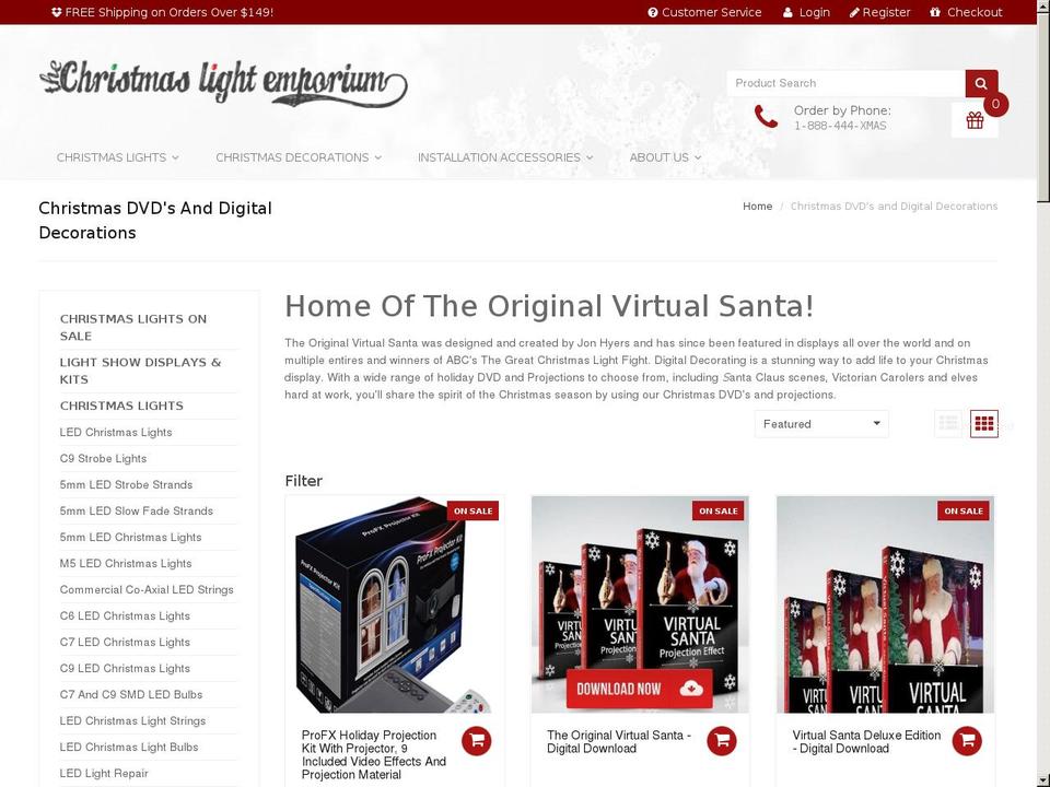 6-7-17-version Shopify theme site example christmasvideoeffects.com