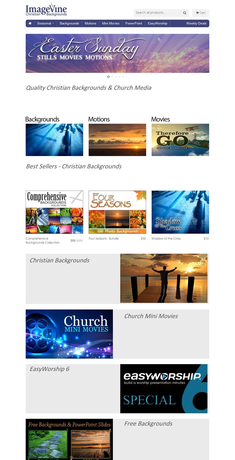 christmasworshipbackgrounds.com shopify website screenshot