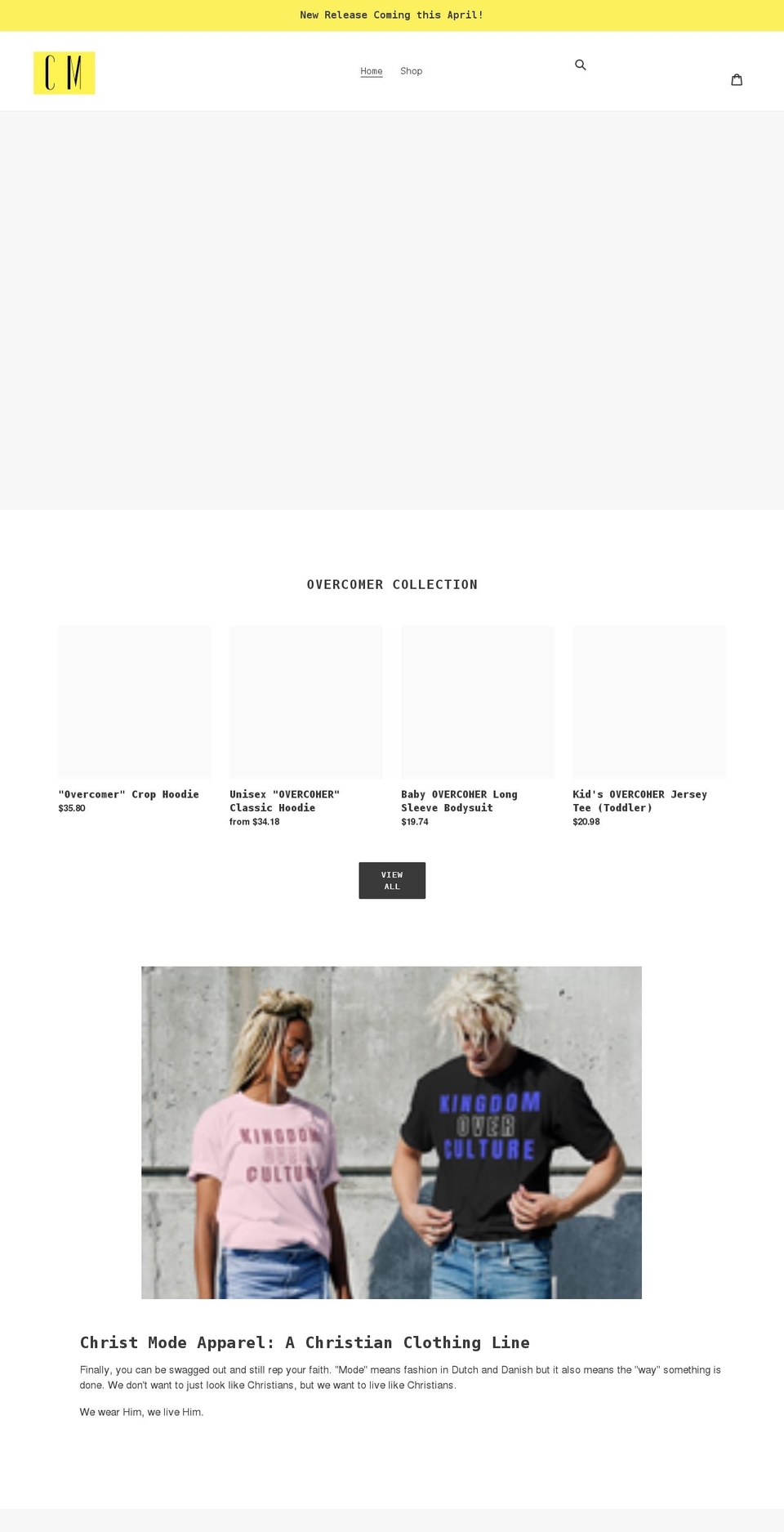 christmodeapparel.com shopify website screenshot
