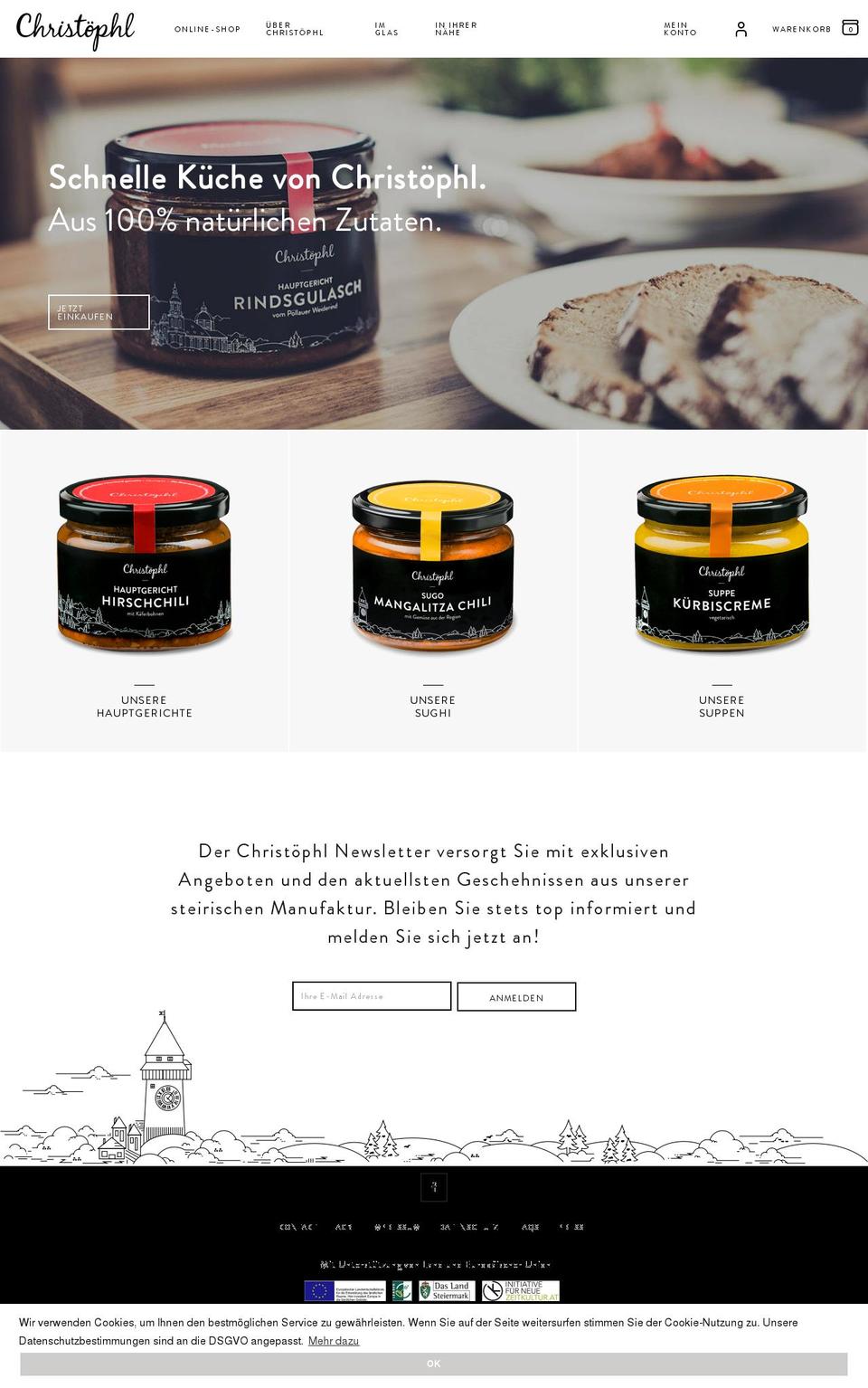 christoephl.at shopify website screenshot