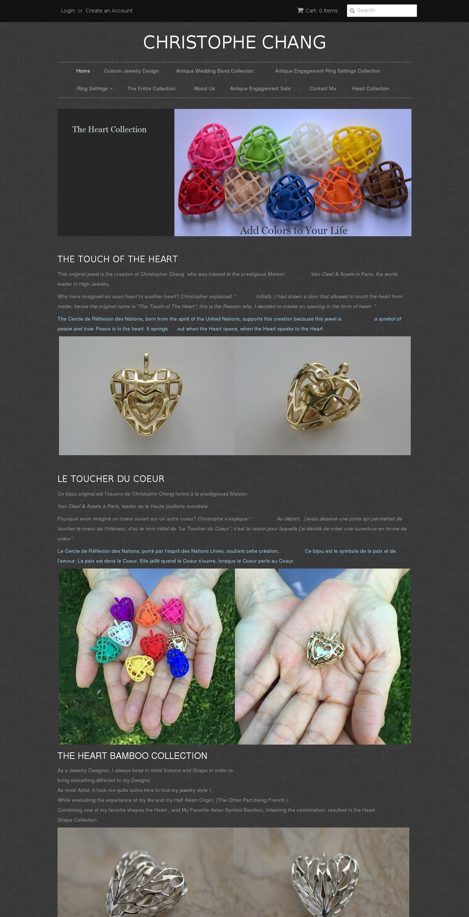 christophechang.com shopify website screenshot
