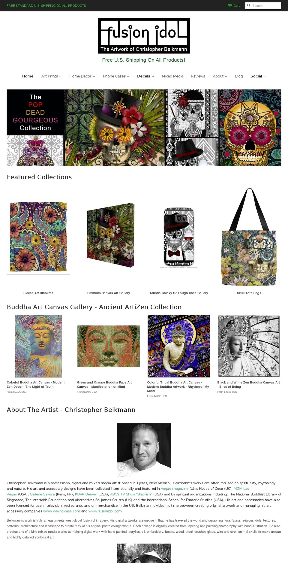 christopherbeikmann.com shopify website screenshot