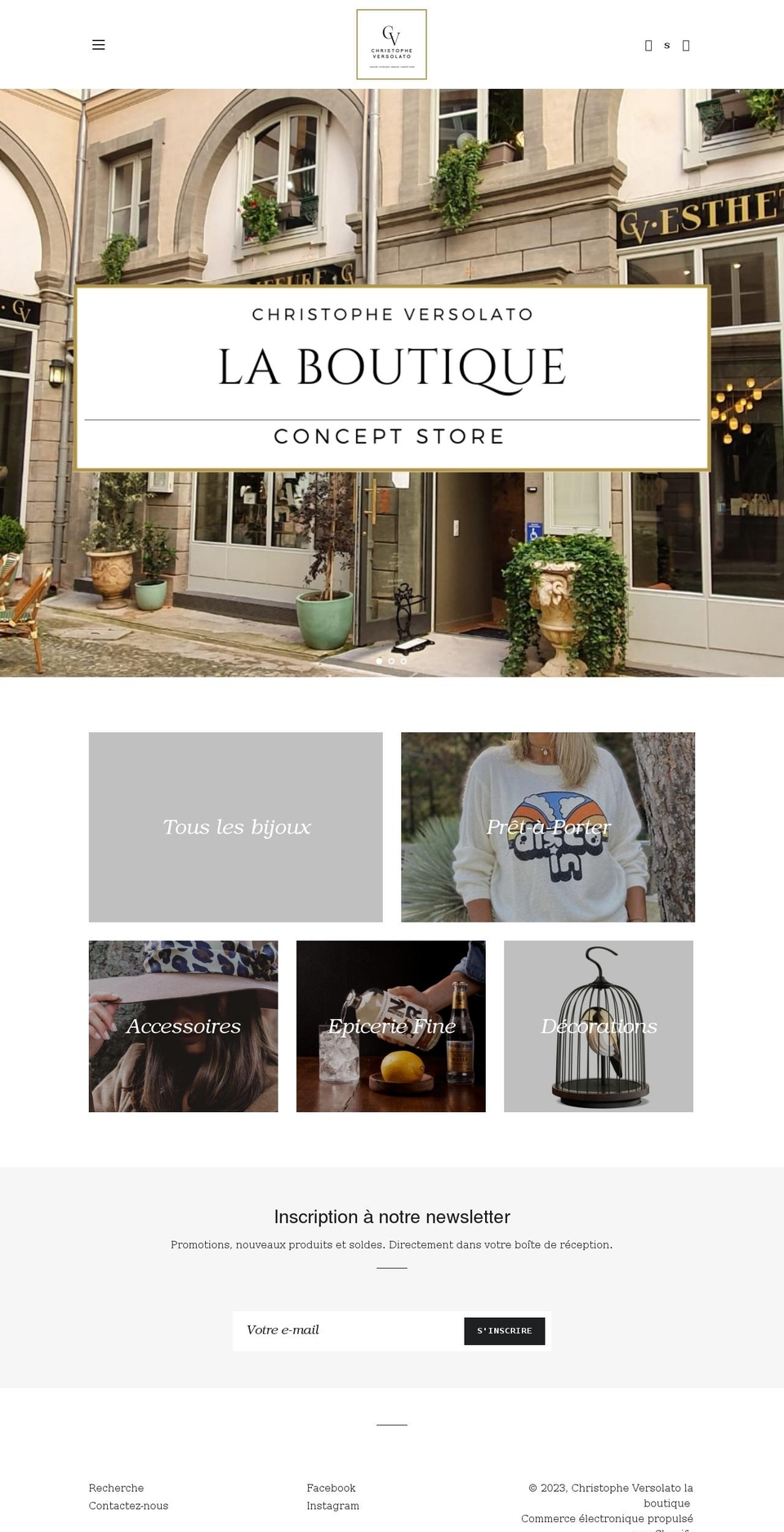 christopheversolato-laboutique.com shopify website screenshot