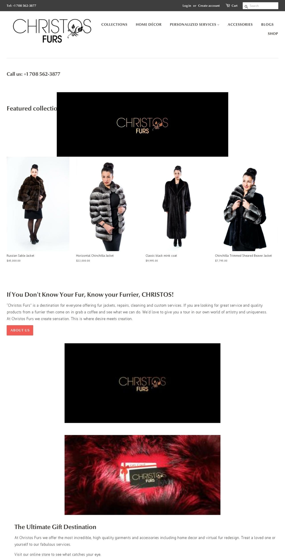 christosfursalon.com shopify website screenshot