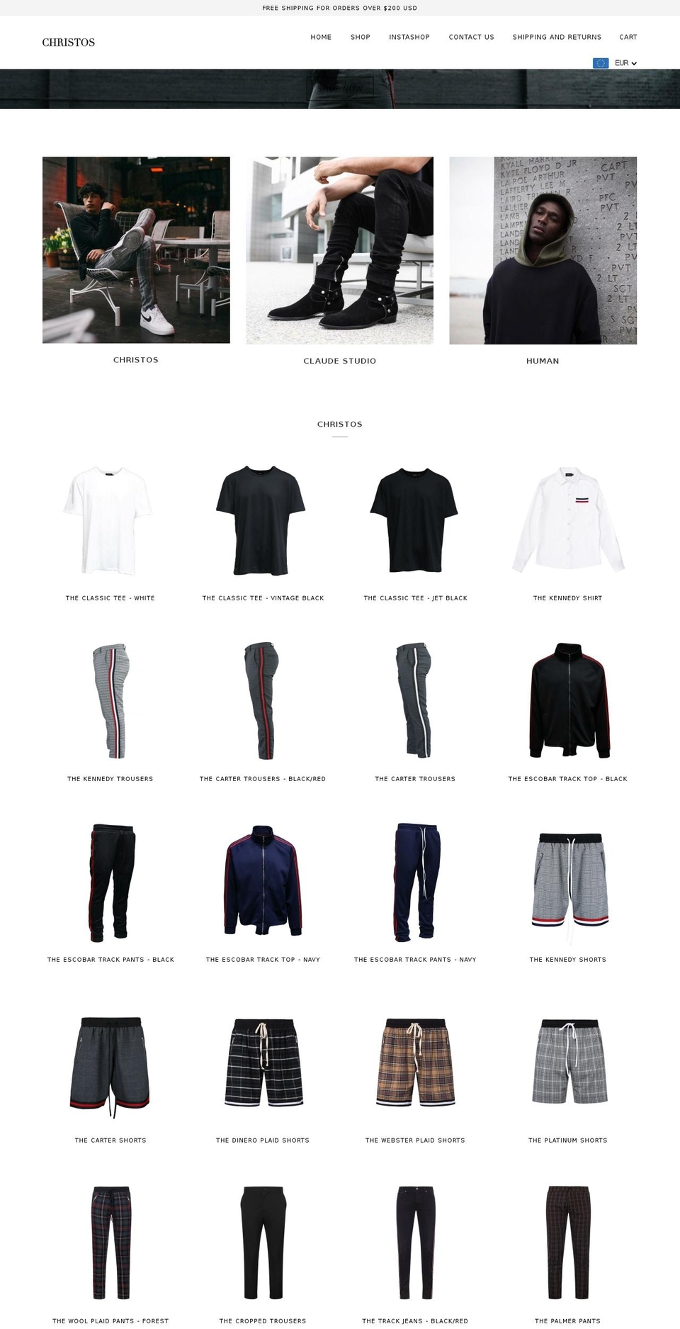 christosnewyork.com shopify website screenshot
