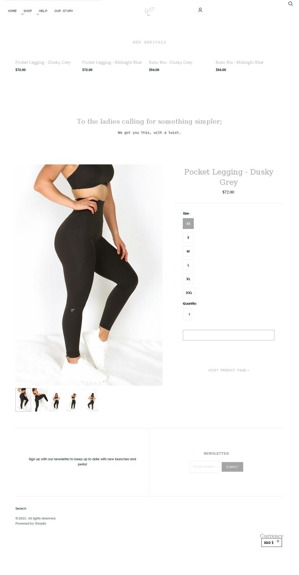 christyactivewear.com shopify website screenshot