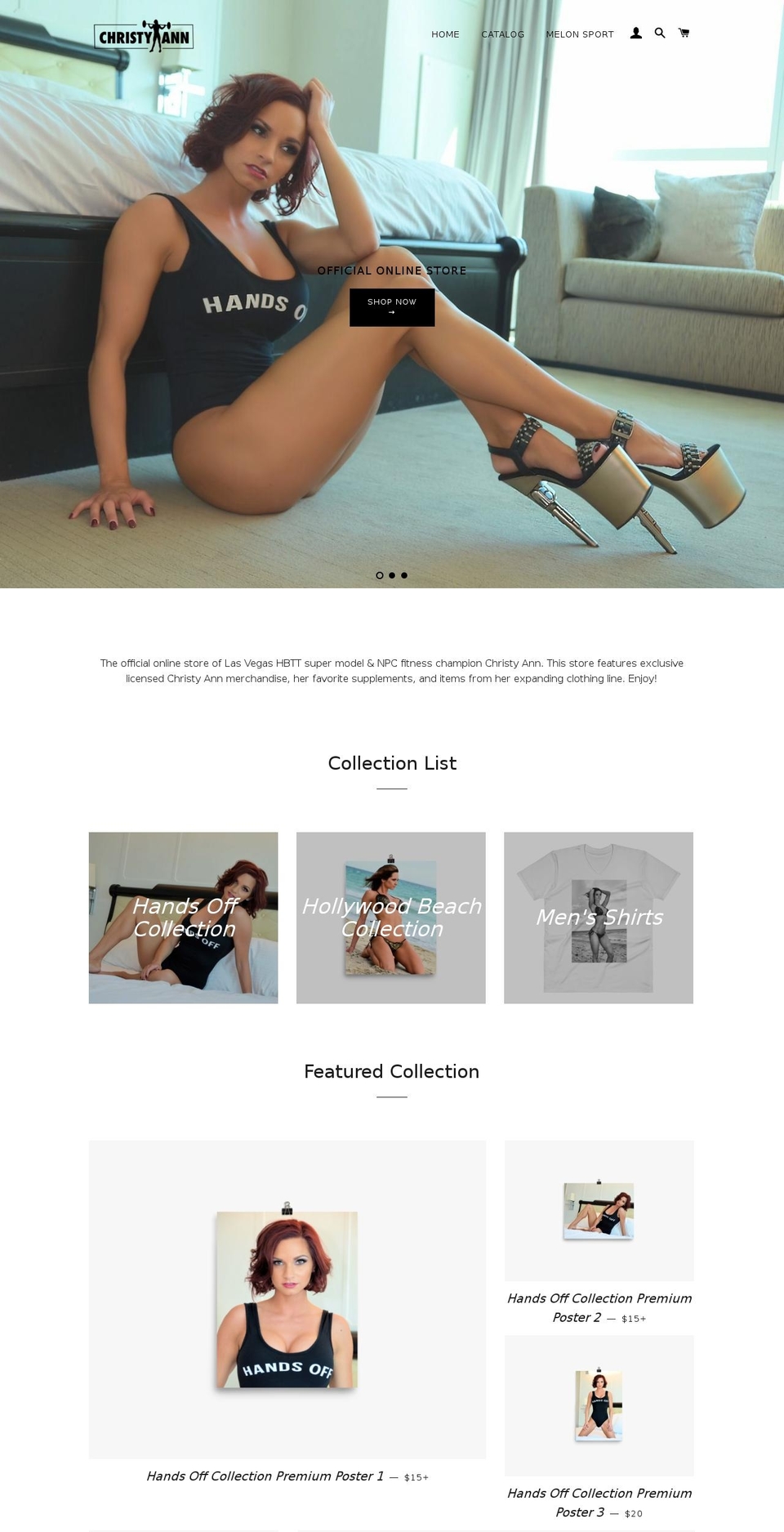 christyannfit.com — Shopify storefront screenshot