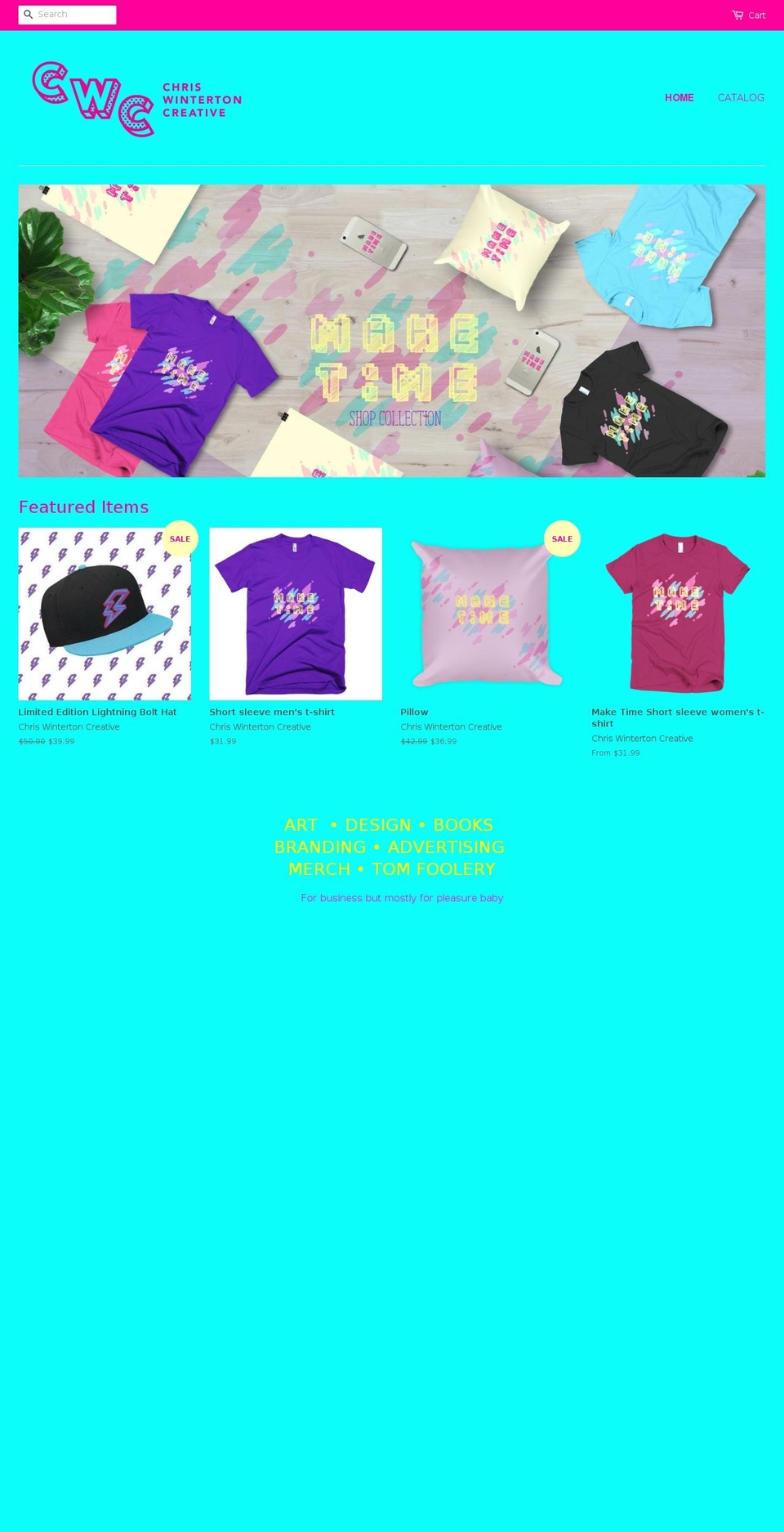 chriswinterton.com shopify website screenshot